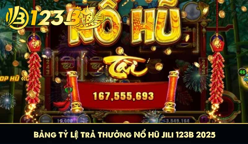 Bảng Tỷ Lệ Trả Thưởng Nổ Hũ Jili 123B 2025