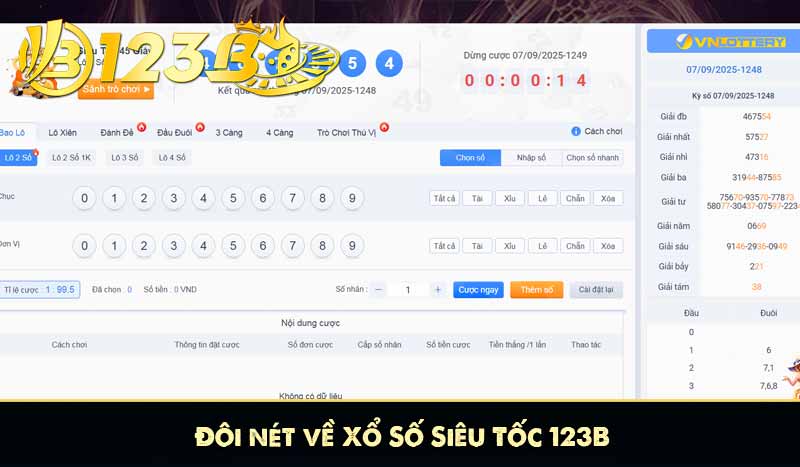 Đôi nét về Xổ Số Siêu Tốc 123B