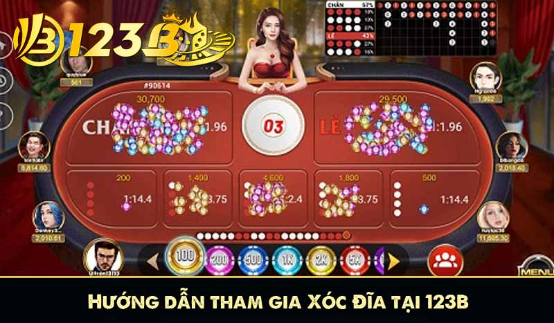 Hướng dẫn tham gia Xóc Đĩa tại 123B