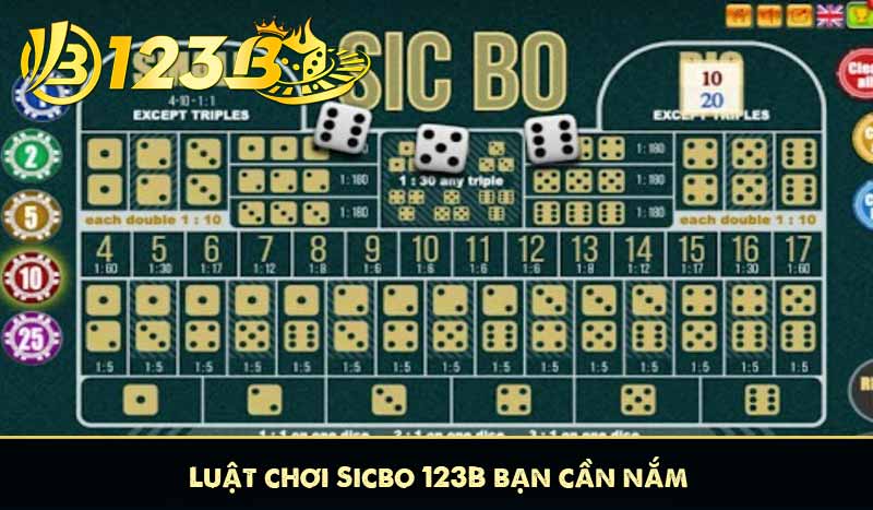 Sicbo 123B – Lắc Xí Ngầu Cổ Điển Với Tỷ Lệ Ăn Linh Hoạt 7 Luật chơi Sicbo 123B bạn cần nắm