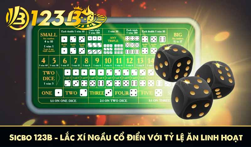 Sicbo 123B – Lắc Xí Ngầu Cổ Điển Với Tỷ Lệ Ăn Linh Hoạt